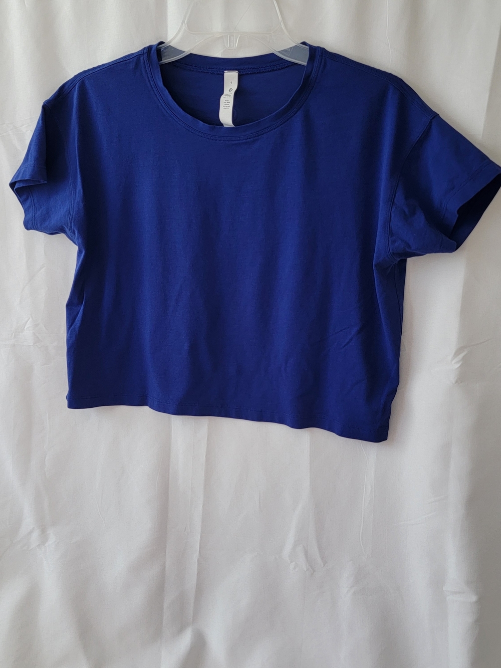 lululemon Cropped Tee - Royal Blue - Pima Cotton - Boxy Fit - Loose Fit